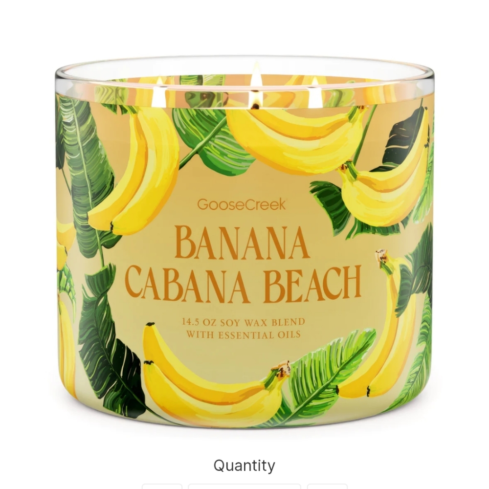Goose Creek Banana Cabana Beach 3 Wick Candle